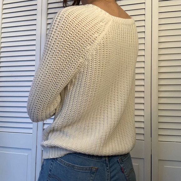 🤍 white knit sweater 🤍 - Picture 5 of 6